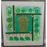 Joe Tilson (British, b.1928) Mask of Poseidon, limited edition etching, no.34 of 40, signed in