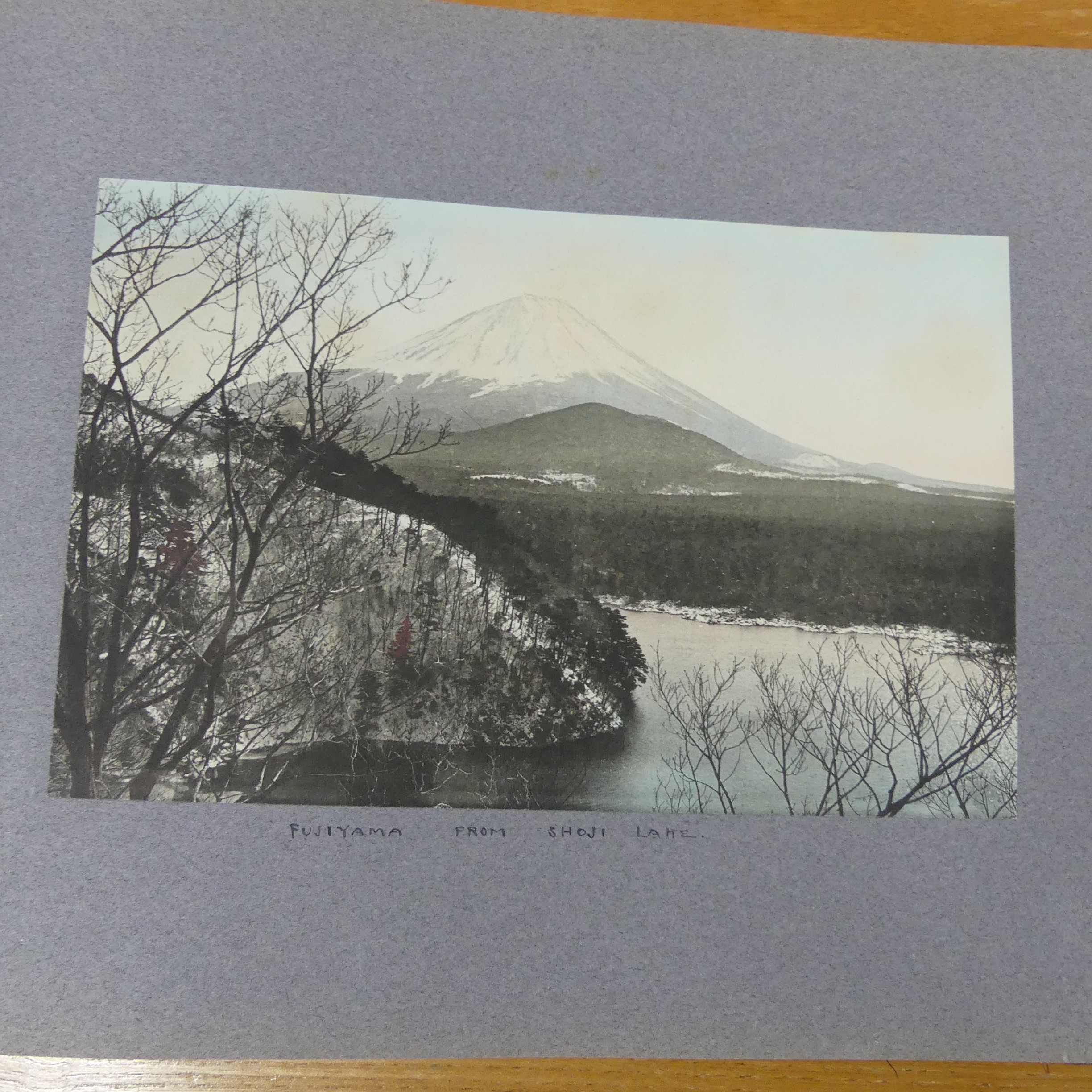 An album of early 20th century Japanese tinted photographs, depicting places, rural scenes, - Image 4 of 7