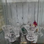 A small quantity of Cut and Moulded Glassware, to include Royal Doulton Glass, Stuart Crystal,