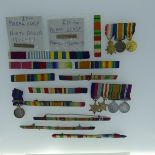 Collector?s Lot: Assorted ribbon bars, World War II clasps (France & Germany; North Africa) and