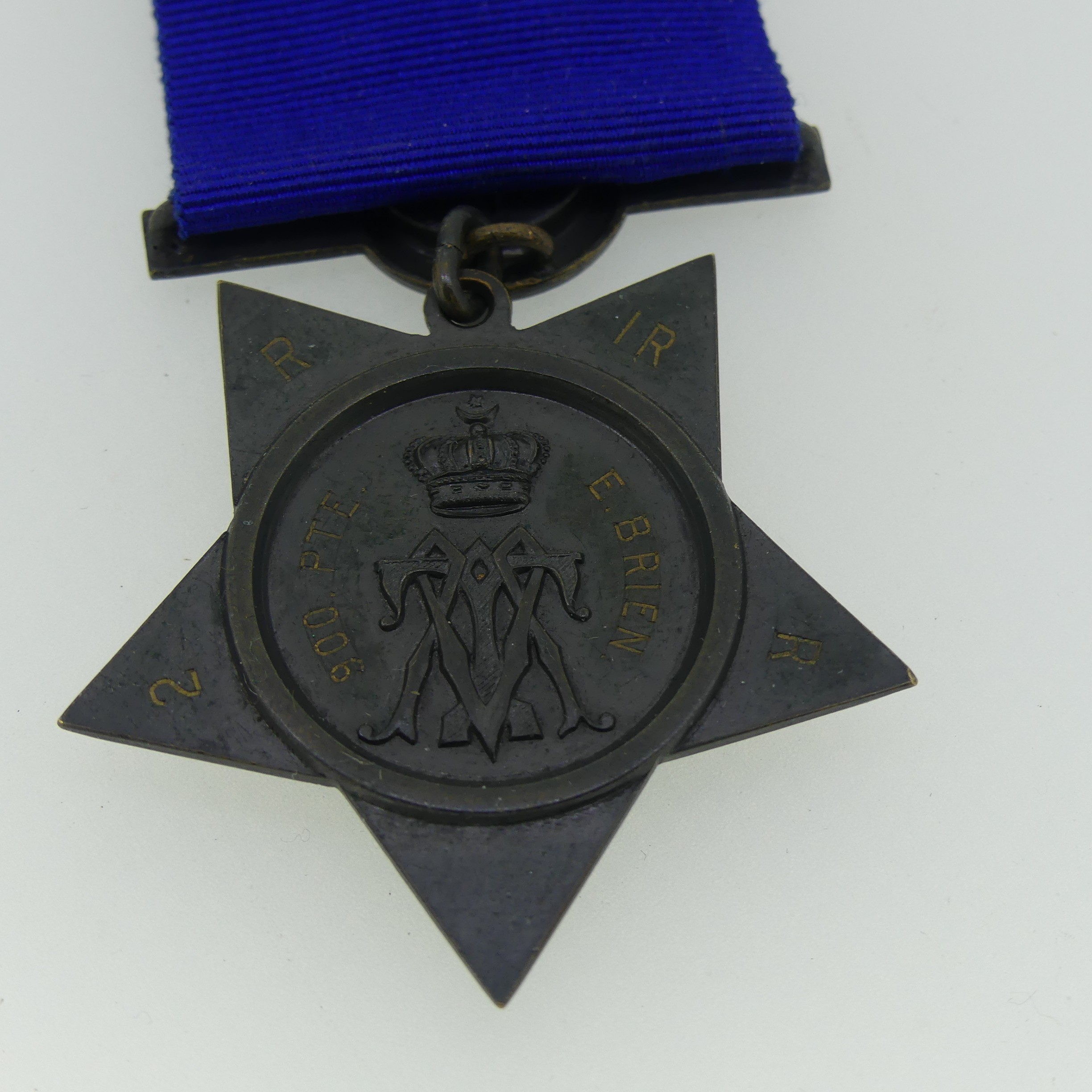 Khedive's Star. Dated 1882, the reverse privately engraved in contemporary style 900 Pte E. Brien - Image 4 of 4