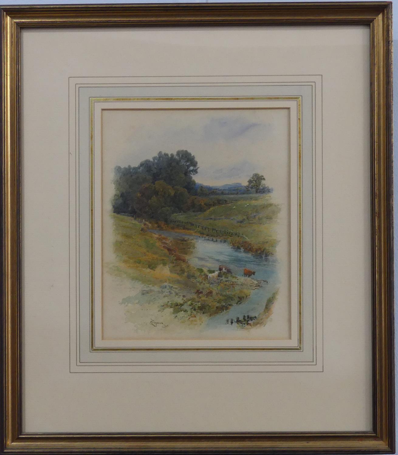 Alfred Leyman (British, 1856-1933), The Otter from Allez Vous Lane, Honiton, watercolour, signed,