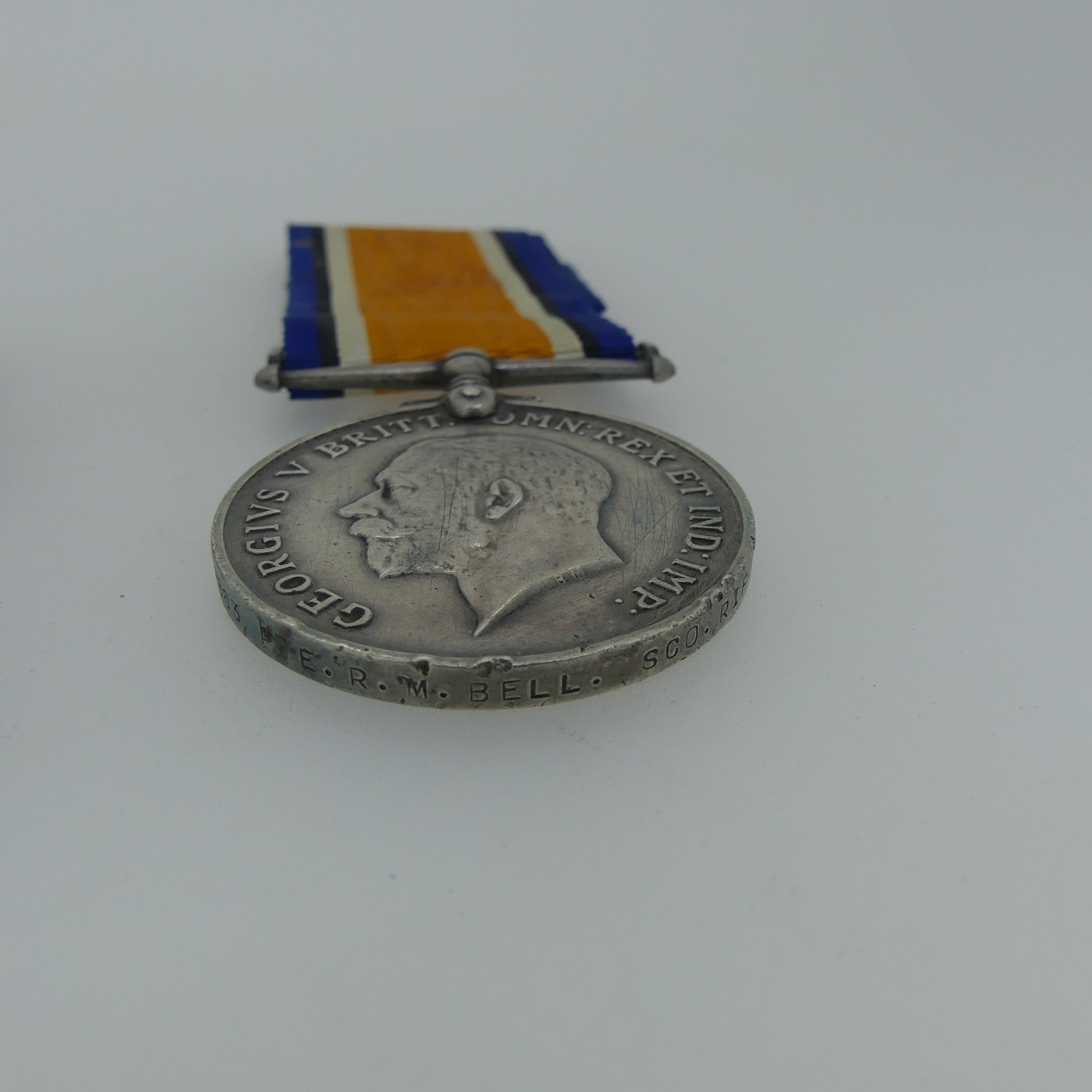 British War Medals (2) 25424 Pte. W. Gibbons Scottish Rifles and 20863 Pte. R. M. Bell Scottish - Image 3 of 4
