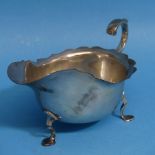 A George V silver Sauce Boat, by Martin, Hall & Co., hallmarked Sheffield, 1912, of typical form