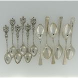 A set of six George VI silver Old English pattern Teaspoons, by Atkin Brothers, hallmarked