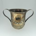 A George III silver Porringer, by John Scofield, hallmarked London, 1776, of typical form with