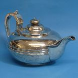A George IV Irish silver Teapot, by William Nolan (also marked LAW, poss. for William Law),