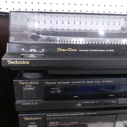 A Technics music system, separates with direct drive Record Deck and Speakers (7) - Image 2 of 2