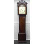 Hugh Thomas, Birmingham: a George III 8-day quarter chiming musical mahogany longcase clock with