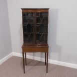An early 29thC mahogany astragal glazed display Cabinet, some alterations and damage to veneer, W