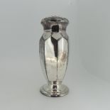 A George VI silver Sugar Caster, by Atkin Brothers, hallmarked Sheffield, 1946, of rounded octagonal