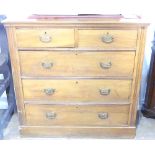 An Edwardian mahogany Chest of Drawers, W 103cm x H 100cm x D 49cm