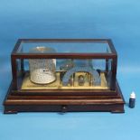 An early 20thC Negretti and Zambra "Regent" Barograph, jewlled movement serial number R/ 46382,