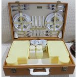 A vintage cased Picnic Set, by Brexton.