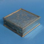 'The Worshipful Company of Goldsmiths'; A George V silver Cigarette Box, by Garrard & Co Ltd.,