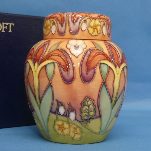 A Moorcroft 'The Winters Tale' pattern limited edition Ginger Jar, for B & W Thornton, limited - Bild 3 aus 5