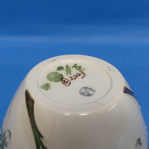 A Moorcroft 'Meadow Charm' pattern Ginger Jar, designed by Nicola Slaney, rim damaged and repaired - Image 4 of 4