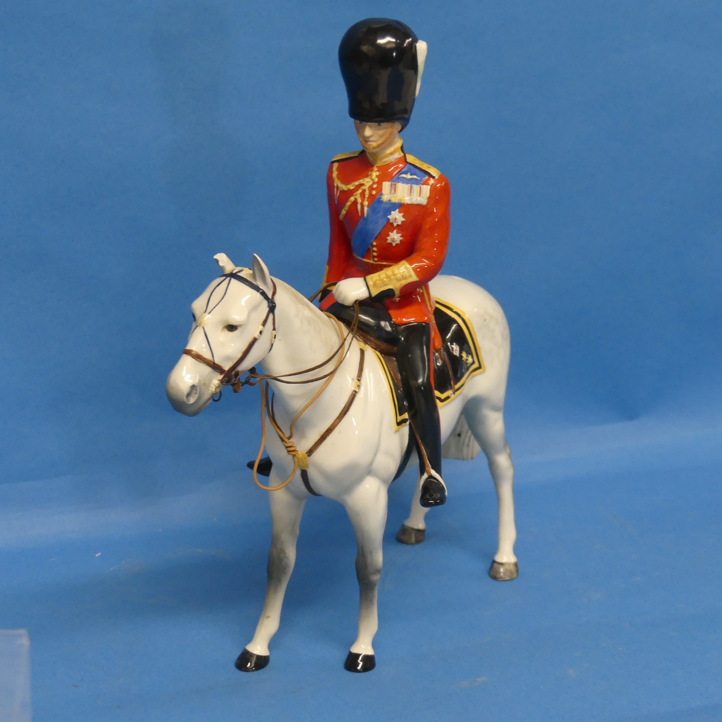 A Beswick model of HRH The Duke of Edinburgh mounted on Alamein, Trooping the Colour 1957,