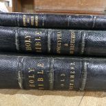 St Margarets Stoodleigh 1880, a large church Bible, together with Apocrypha & New Testament, and a