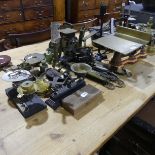 A large collection of various Antique and Vintage Scales, including by W Faithfull & Co., J W
