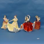 A small quantity of Royal Doulton Ladies, to include Lesley, Ninette, Elyse, Karen, Autumn Breeze,