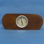 Herzogin Cecilie interest: a mahogany cased Rototherm thermometer, the case inscribed "Ex Herzogin