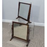 A 19thC mahogany framed Toilet Mirror, W 54cm x H 57cm x D 21cm, together with another similar (2)