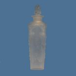 A René Lalique pre-war 'Pan' glass Scent Bottle, model no. 504, with clear frosted glass, moulded