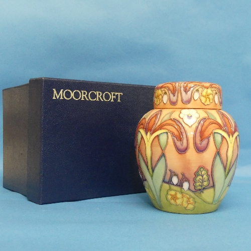 A Moorcroft 'The Winters Tale' pattern limited edition Ginger Jar, for B & W Thornton, limited - Bild 2 aus 5