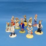 A small quantity of Royal Doulton Bunnykins figurines, comprising Judge Bunnykin, Vicar Bunny,