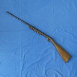 A vintage Air Rifle, together with a vintage leg of mutton gun case (2)