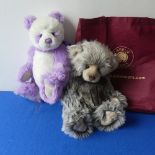 Two Charlie Bears, Violet and Charlie 2012, Violet, limited edition number 1596 of 2000 H42cm and
