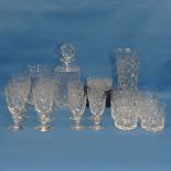 A quantity of Royal Doulton 'Georgian' pattern Cut Glass, to include Decanter, six Tumblers, six