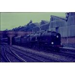Railwayana; a large quantity of original 35mm slides showing pictures of Trains, circa 1960s-