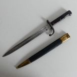 A 1908 Brazilian Mauser Bayonet, Mauser for the Brazilian Army, the blade marked Solingen Weyersberg