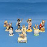 A small quantity of Royal Doulton Bunnykins Figurines, comprising Sightseer Bunny, Santa Bunnykin