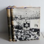 German Olympia 1936 Band I and Band II albums, , published by Cigaretten Bilderdienst Hamburg-