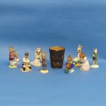 A small quantity of Royal Doulton Bunnykins Figurines, comprising Groom Bunnykin, Fisherman,