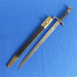 Martini Henry Bayonet, 1894, for Royal Navy Mk4 Enfield, known as 3rd Type, the 46.5cm blade with