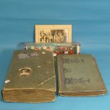 Two early 20thC Postcard Albums, containing UK and Devon topography and greetings cards, together