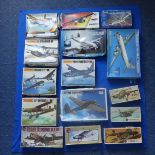 A large collection of Airfix kits, including Matchbox and Revell, mainly military planes and