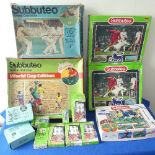A Quantity of Vintage Subbuteo, including boxed World Cup edition complete with floodlights, Cricket
