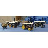 Corgi Glory of Steam Traction Engines, comprising 8 engines and a Log Wagon, all in very good