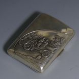 Automobilia; An Edwardian silver Cigarette Case, by Boots Pure Drug Co., hallmarked Birmingham,
