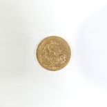 An Edwardian gold Sovereign, dated 1906, Melbourne mint mark.