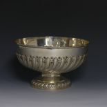 A Victorian silver Rose Bowl, by Wakely & Wheeler, hallmarked London, 1891, of circular form with