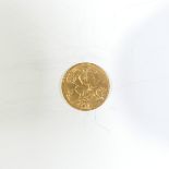 An Edwardian gold Half Sovereign, dated 1910.