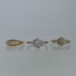 A small graduated five stone diamond Ring, approx total diamond weight 0.35ct, all mounted in 18ct