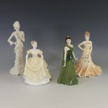 A small quantity of Coalport Figures, comprising Loveliest Jasmine, Georgette, Emily, Kate and