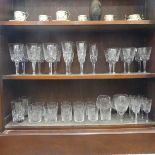 A quantity of Waterford crystal 'Lismore' pattern Glasses, approximately 36 pieces including